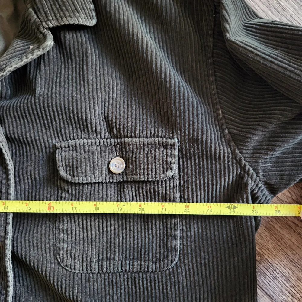 Vintage Eddie Bauer Corduroy Barn Coat Chore Jacket - Dark Green Size XL - Picture 3 of 6